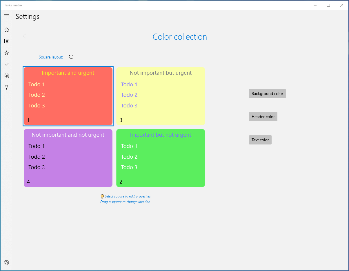 Editing Color Configuration